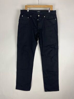 A.P.C. New Standard black stretch Jeans Button Fly Men’s Size 34